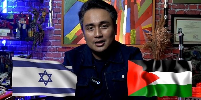 Denny Darko menyebut jika 'Indonesia The Next Palestina' usai menanggapi konflik yang terjadi antara Israel dan Palestina.*