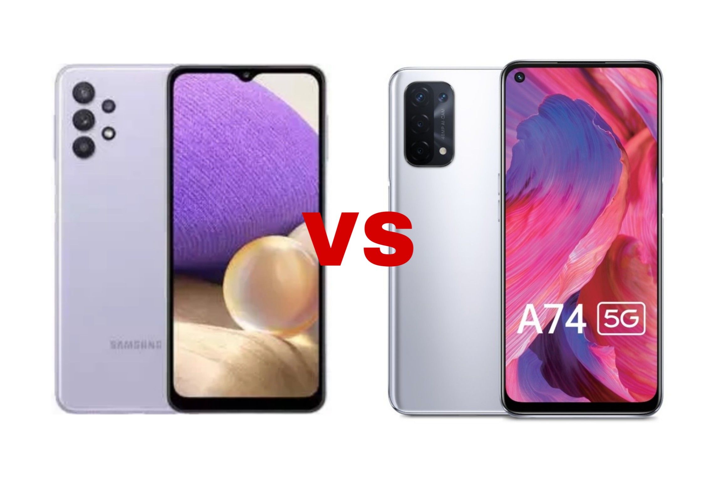 samsung a32 dan oppo a74