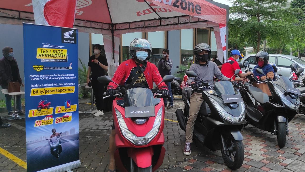 All New PCX Test Ride Berhadiah  Grand Prize 1 unit PCX 160 periode 20 Mei - 20 Juli 2021  