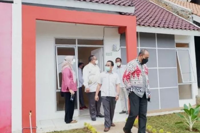 Tim BP Tapera meninjau kesiapan Pesawaran Residence Lampung, komplek perumahan bagi aparatur sipil negara (ASN) yang disalurkan pada 27 Mei 2021.