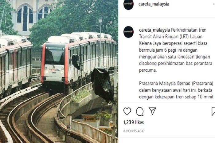 Semua Penumpang Lrt Yang Tabrakan Di Kuala Lumpur Akan Peroleh Kompensasi Rm1 000 Portal Jogja