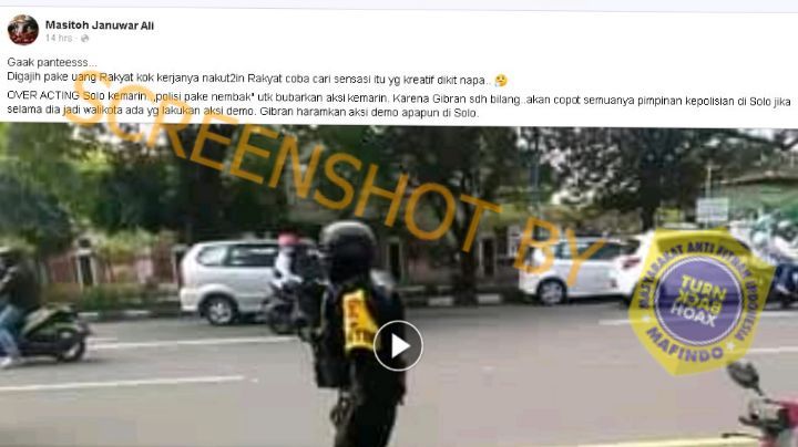 Foto hoaks yang tersebar di masyarakat/facebook/Forum Anti Fitnah, Hasut dan Hoax (FAFHH)