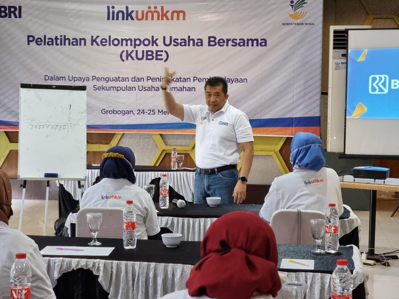 Bank BRI menggelar pelatihan dan pendampingan UMKM bersama KUBE di Kabupaten Grobongan Jawa Tengah dan luncurkan LinkUMKM.