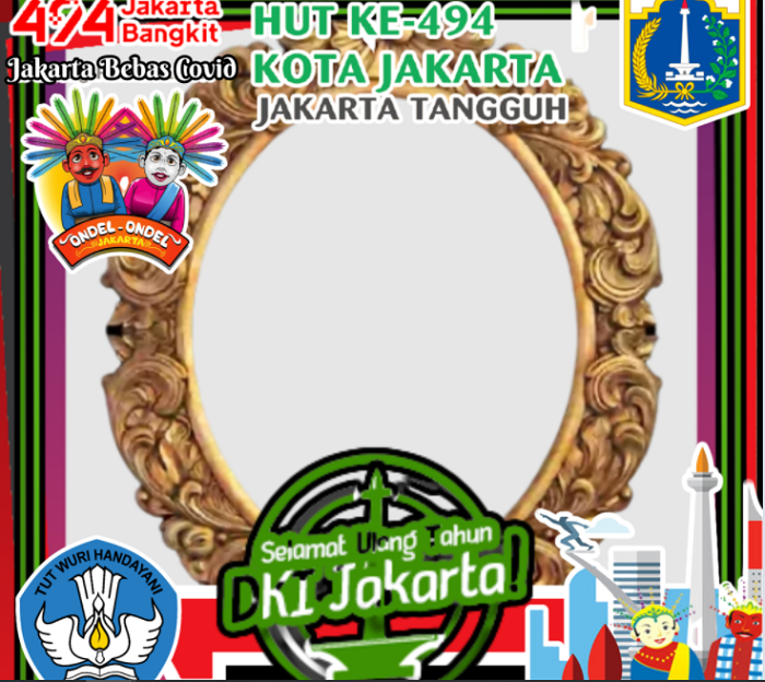 Twibbon HUT DKI Jakarta 2021/ Tangkapan Layar Twibbonize.com