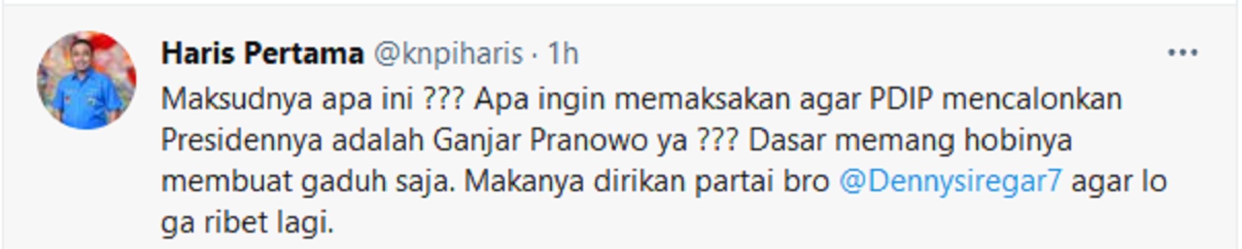 Sebut Sering Bikin Gaduh Negeri, Ketua KNPI Semprot Denny Siregar