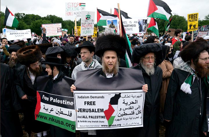 Komunitas Yahudi AS ikut serta dalam unjuk rasa di Washington, DC pada hari Sabtu, 29 Mei 2021. Mereka juga menyuarakan untuk kebebasan Palestina.