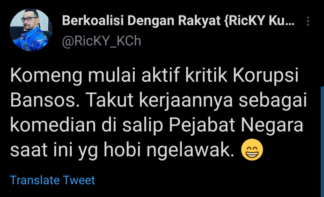 Cuitan Ricky Kurniawan Chairul.