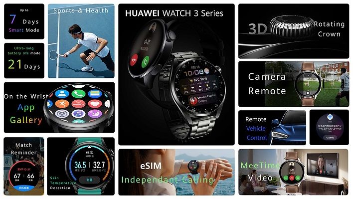 Fitur Huawei Watch 3 series.