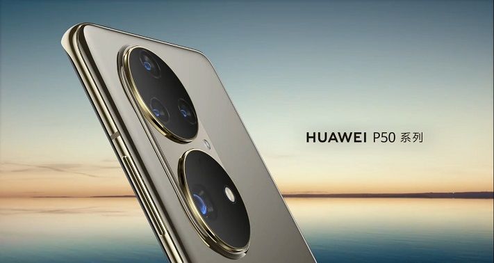 Desain Smartphone Huawei P50.