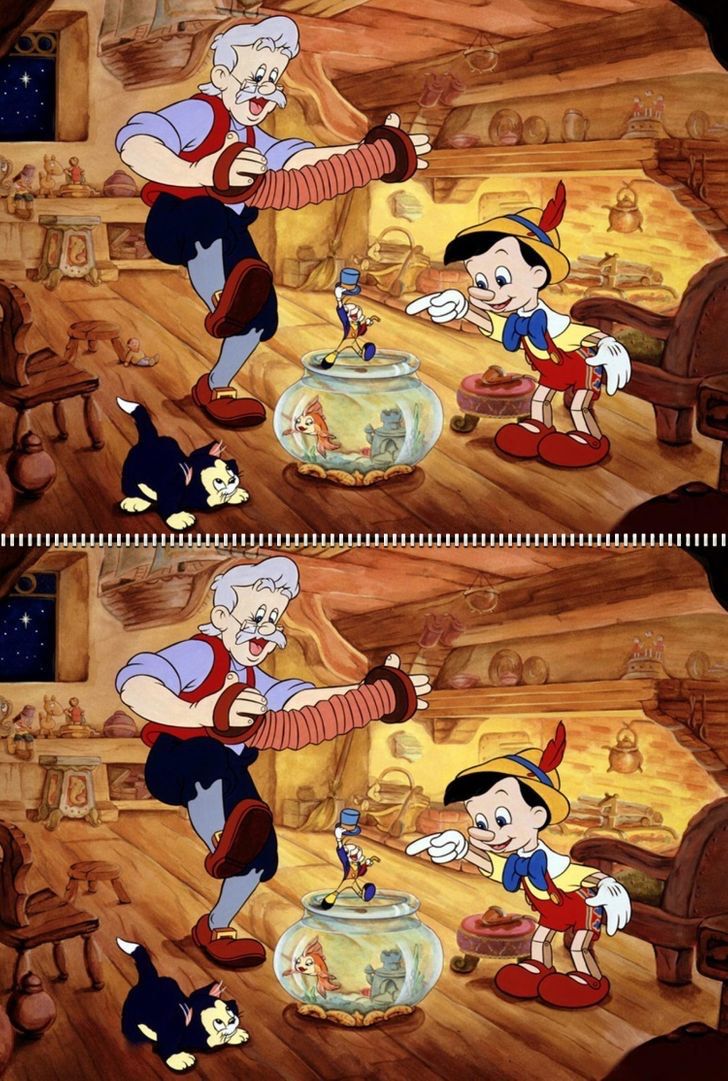 Tes kejelian mata Pinokio.