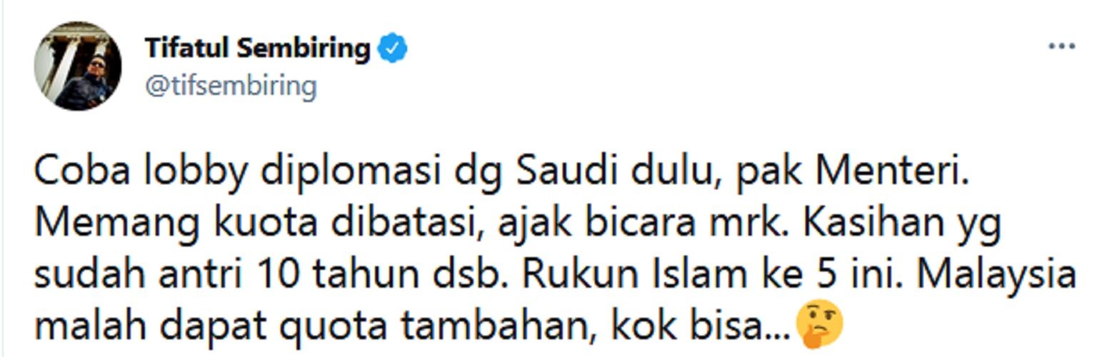 Indonesia Batal Haji 2021 Bagaimana Nasib Jamaah, Tifatul Sembiring: Kasihan yang Sudah Antri 10 Tahun