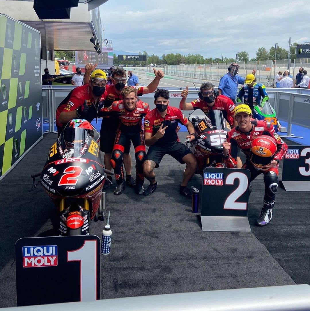Pebalap Indonesian Racing Gresini Moto3 posisi 1 dan 2 kualifikasi GP Catalunya