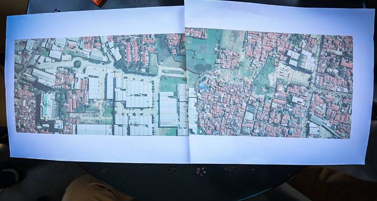 Citra satelit wilayah Kopo-Cibaduyut, Kota Bandung, Senin 7 Juni 2021