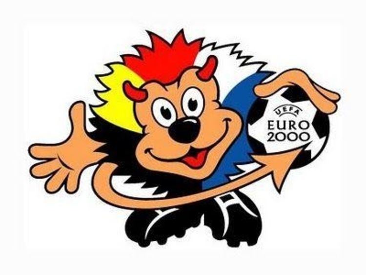 Maskot Euro 2000 Berielucky 