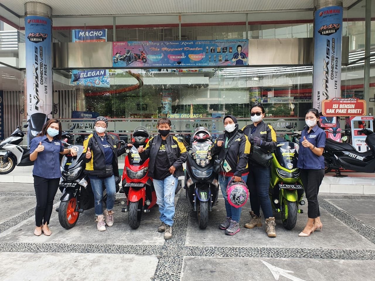 Queenmax  Balikpapan berkunjung ke Yamaha Jatim