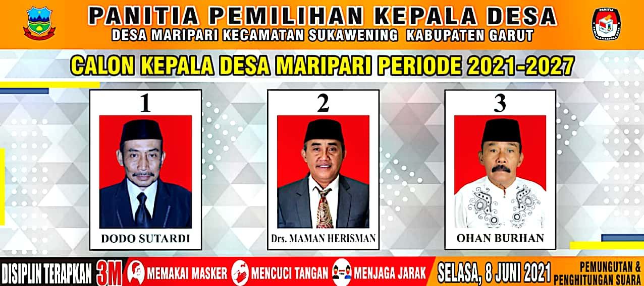 Calon Kepala Desa Maripari, Kecamatan Sukaweng, Kabupaten Garut./istimewa