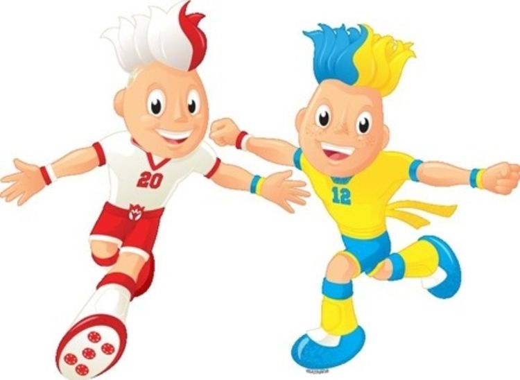 Maskot Euro 2012 Slavek and Slavko 