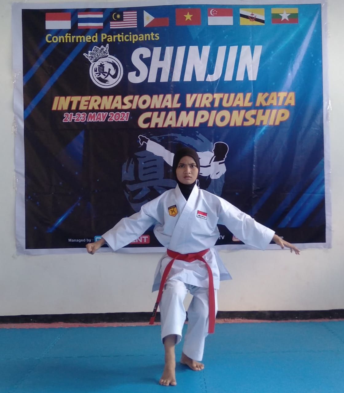 Naurah Arsy Peraih Medali Emas Kejuaraan Internasional SHINJIN Virtual KATA Championship