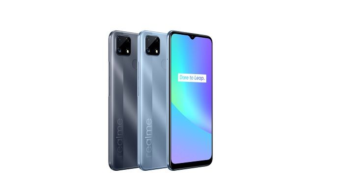 Smartphone Realme C25s resmi diluncurkan di India.