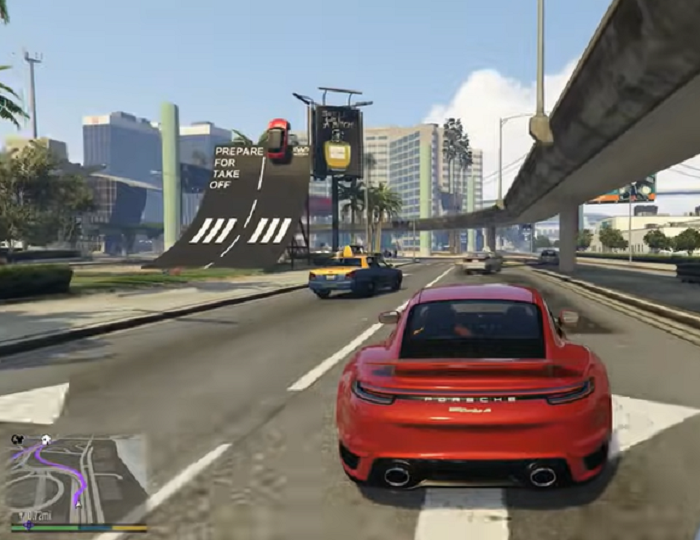 Ilustrasi Gameplay GTA 5 (Grand Theft Auto V). 