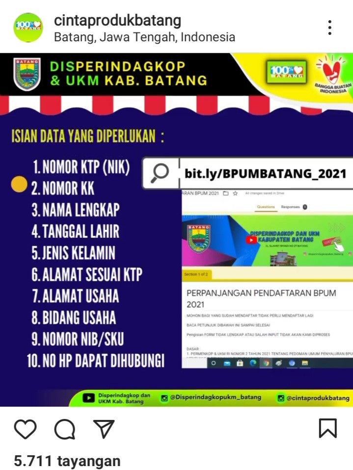 Mau Bantuan Rp1,2 Juta, Klik Di Link Pendaftaran BPUM Batang 2021, Bit ...