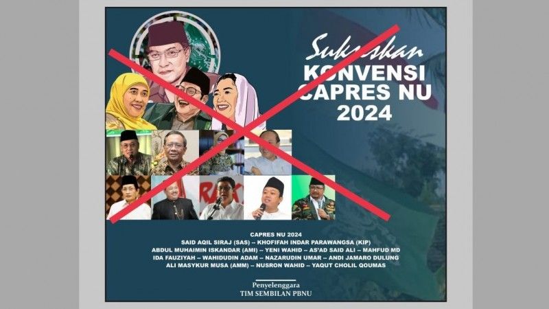 Beredar poster hoaks  yang berisi agenda Konvensi Capres NU 2024.