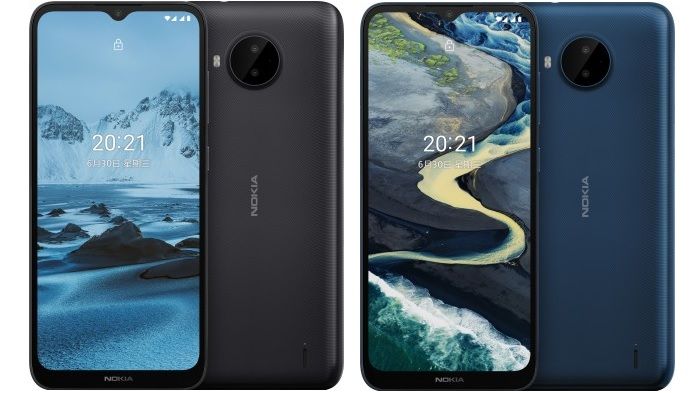 Nokia C20 Plus akan diluncurkan dalam warna hitam dan biru.