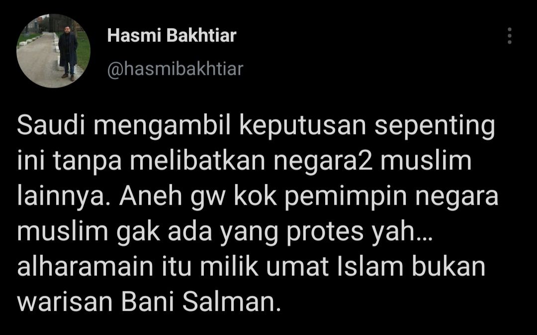 Cuitan Hasmi Bakhtiar.