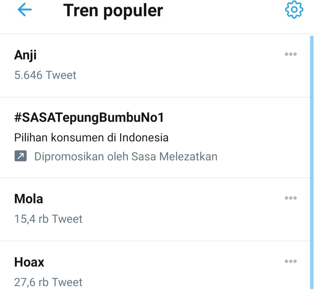 Mola TV trending di Twitter