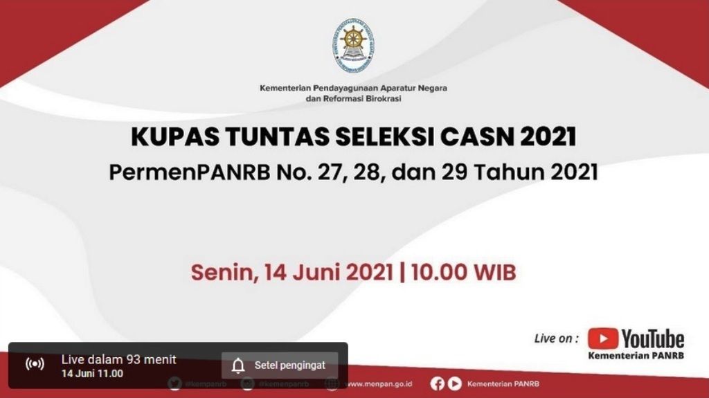 SEDANG BERLANGSUNG Pengumuman CPNS dan PPPK 2021, Ini Link Live
