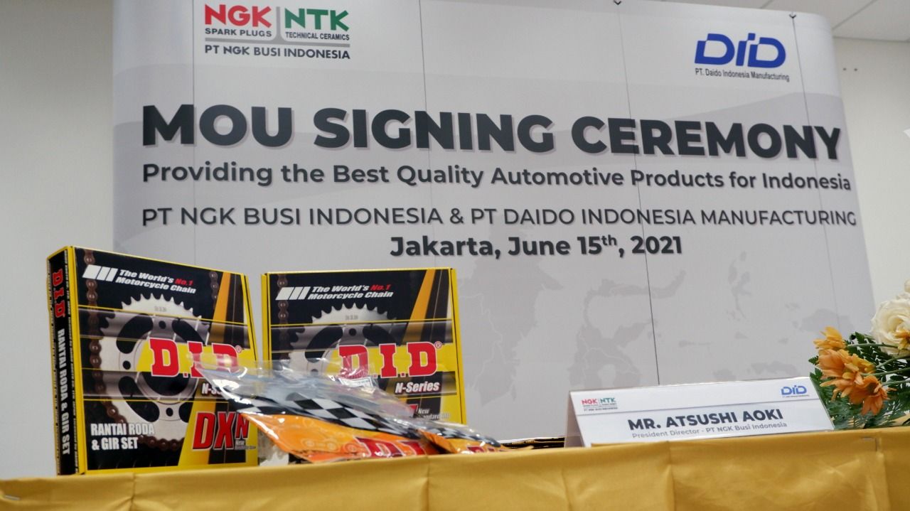 Part rantai yang dijual PT NGK Busi