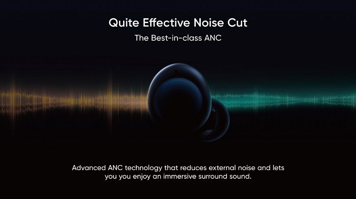 Realme Buds Q2 akan dilengakapi dengan active noise cancellation.