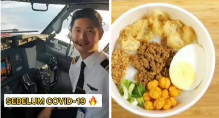 Viral Pilot Banting Setir Jadi Penjual Bubur Ayam Gegara