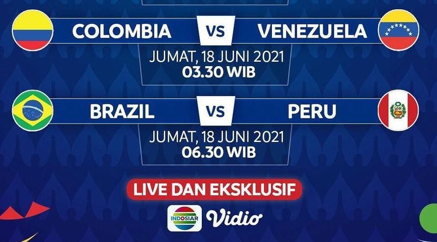 America 2021 live indosiar copa streaming LIVE Brazil