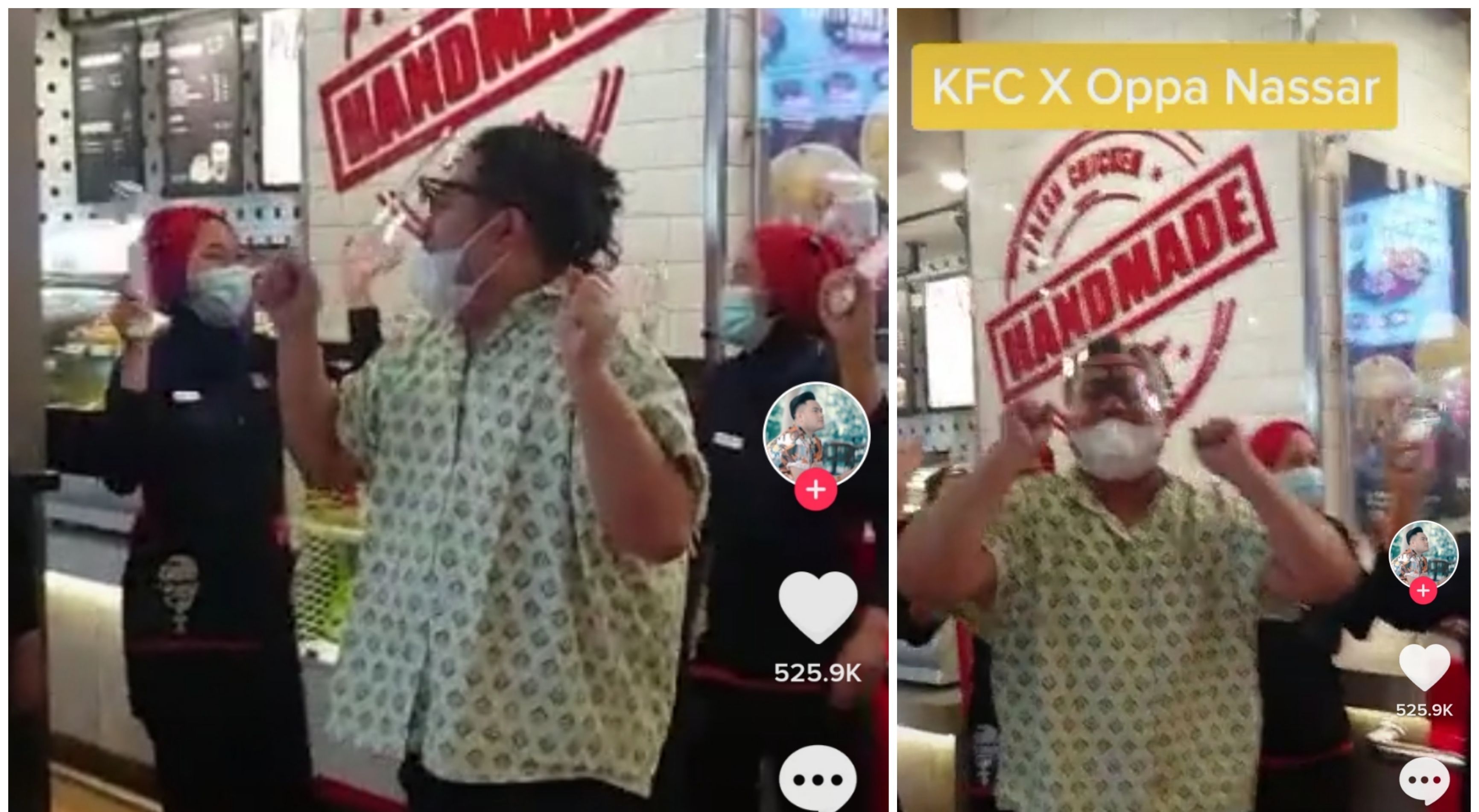Unggahan video KFC Oppa Nassar Meal