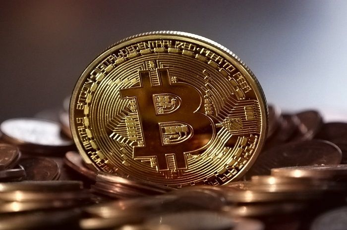 Ilustrasi crypto Bitcoin.