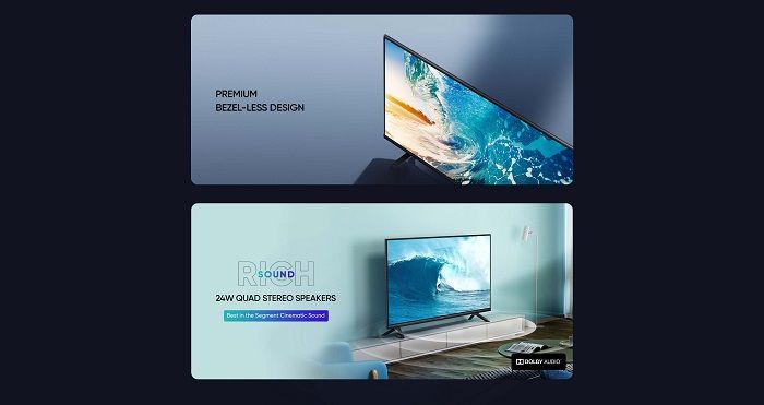 Realme Smart TV 32 inci akan memiliki desain modern dan fitur canggih.
