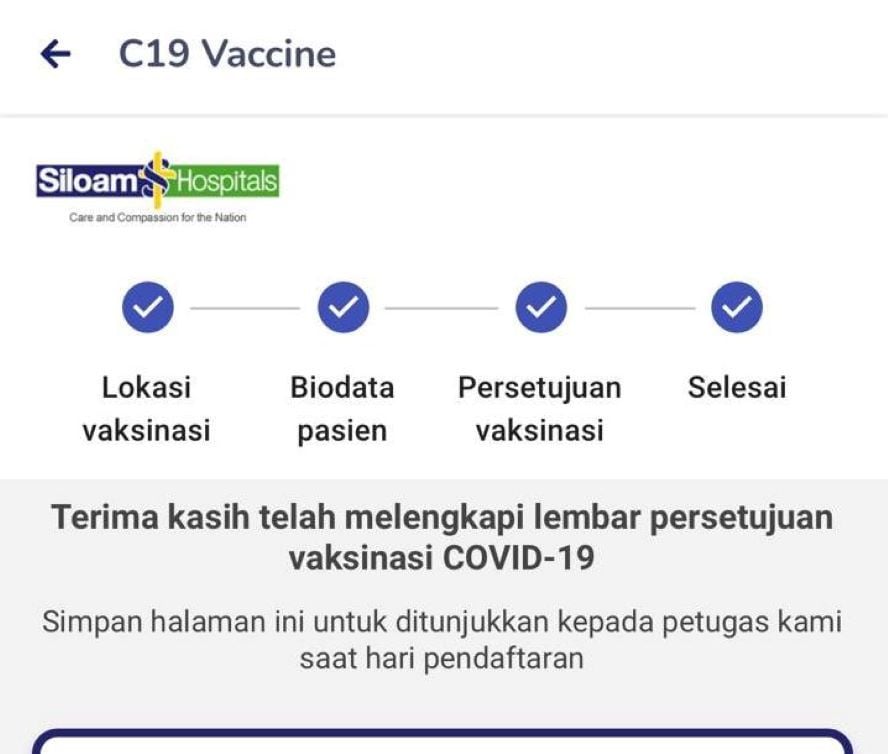 Cara Daftar vaksin covid-19 di RS Siloam Yogyakarta