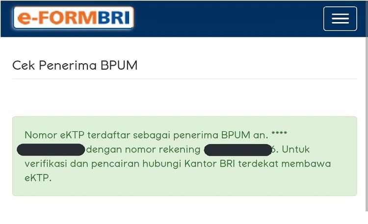BPUM Tahap 2 disalurkan hingga bulan September. Cek apakah nama masuk daftar peneirma di link eform.bri.co.id, berikut jadwal penyaluran dan kuota peneirma BPUM Rp1,2 juta.
