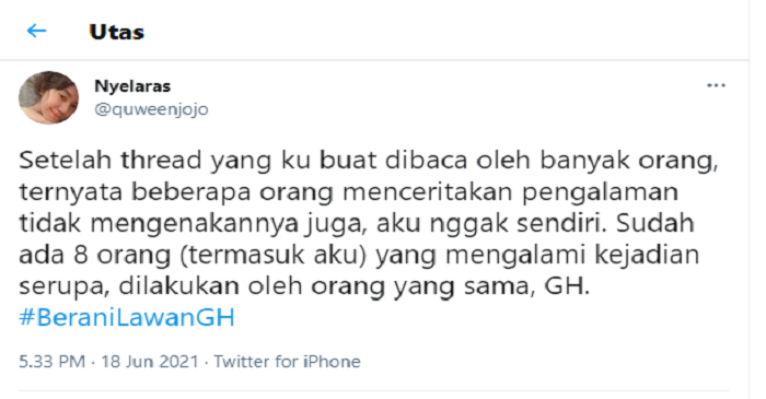 LBH APIK Jakarta membuka posko layanan pengaduan korban, buntut kasus pelecehan seksual yang dilakukan oleh Gofar Hilman.*