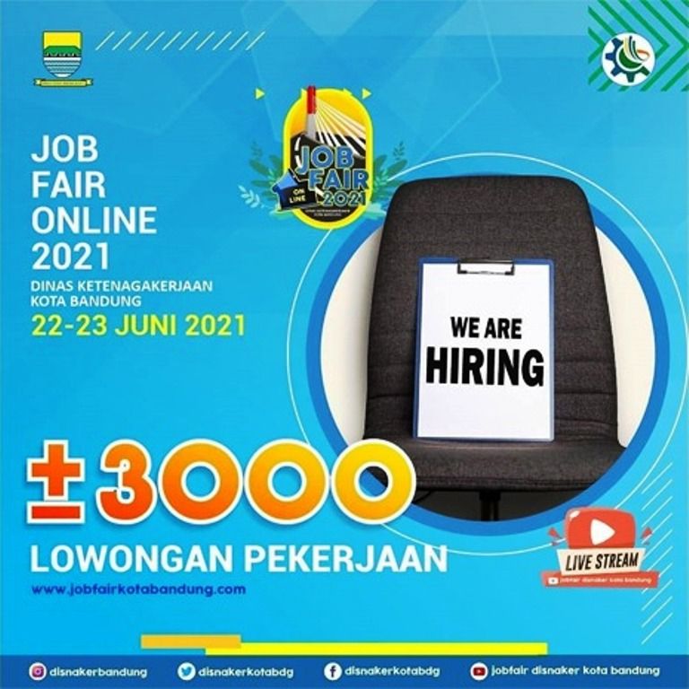 Pemkot Bandung Gelar Job Fair Online 22 23 Juni 2021 3 000 Lowongan Pekerjaan Bagi Lulusan Sd Hingga Magister Portal Sulut Halaman 2