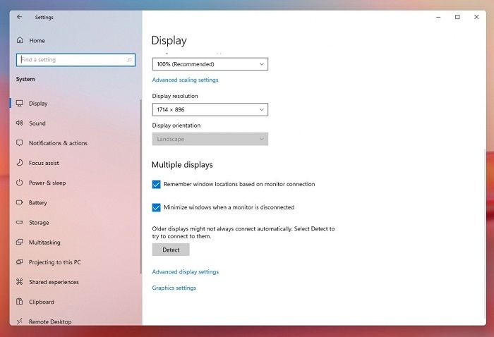Pengaturan multi-monitor pada Windows 11.