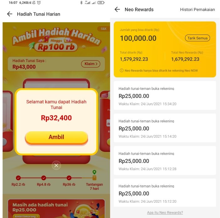 Pengalaman Cara Cepat Mendapatkan Uang dari Aplikasi Neo+ Berhasil Dapat  Banyak Saldo Tarik Dana dan Bank Lain - Metro Lampung News