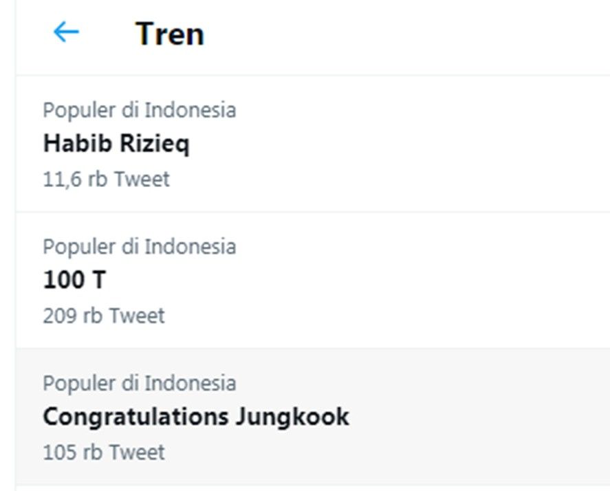 Tagar Congratulation Jungkook Trending Twitter 