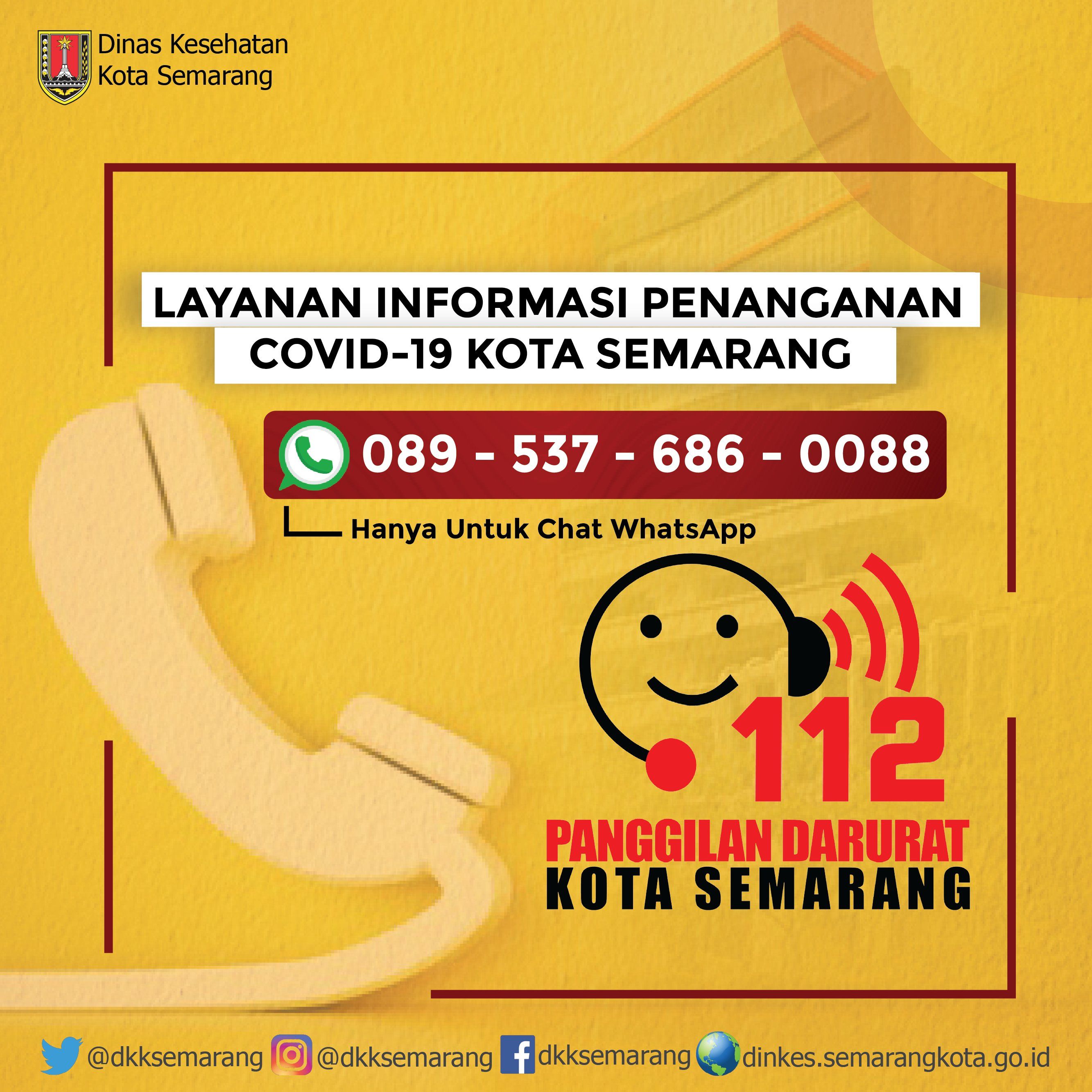 Informasi layanan Covid-19 Dinas Kesehatan Kota Semarang