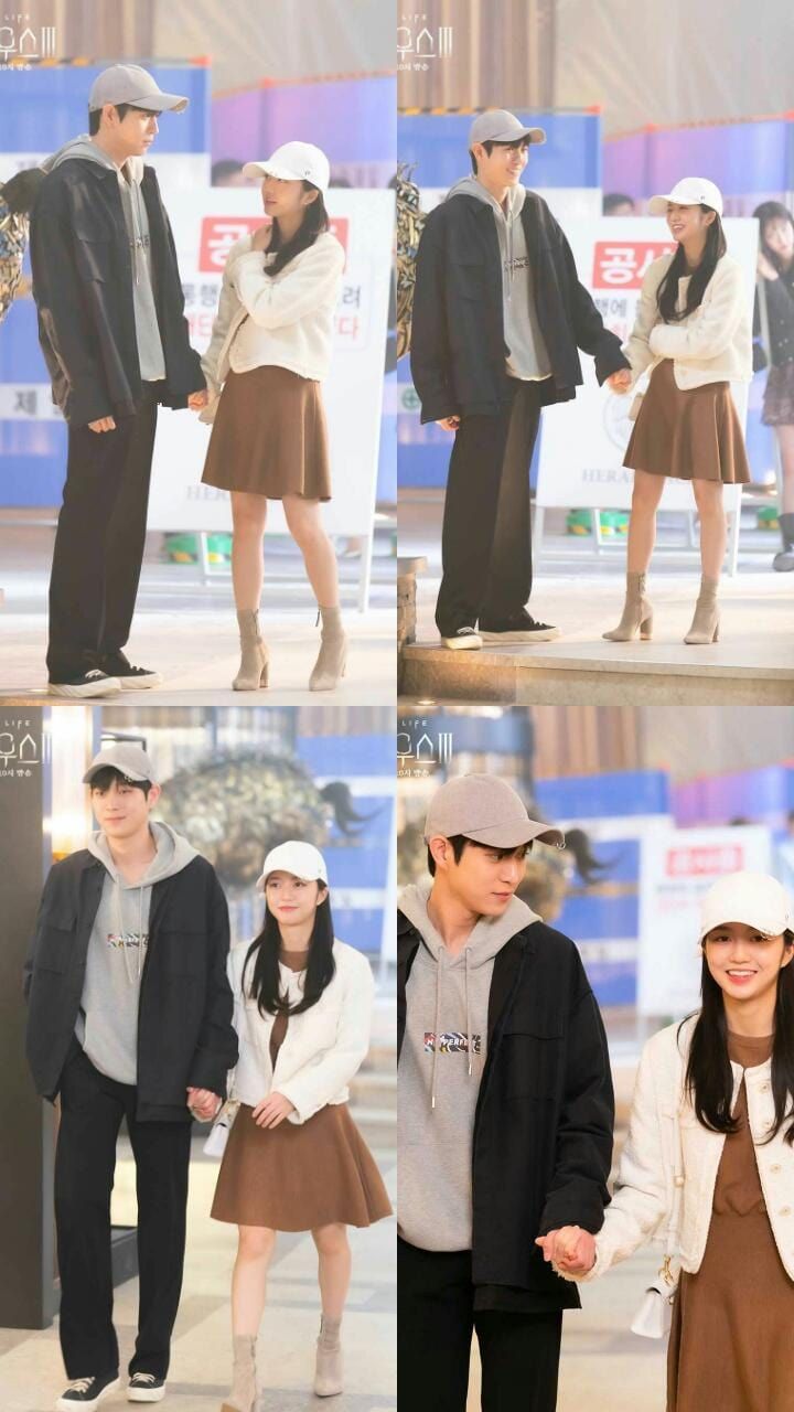 Joo Seok Hoon dan Bae Ro Na saat jalan bersama di episode 4 'The Penthouse 3'./Kolase dari Instagram.com/@sbsdrama.official