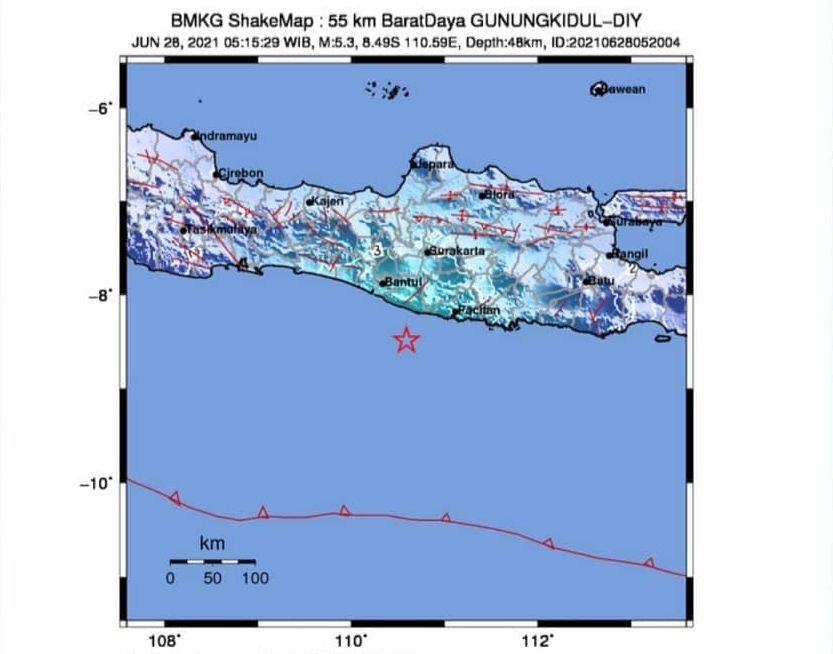 Cilacap Merasakan Gempa Yogakarta, BMKG Memberikan ...