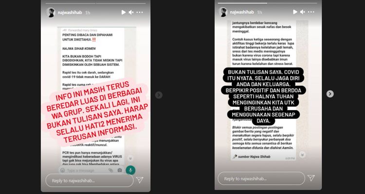 Hoaks Narasi Soal Najwa Shihab Yang Menyebut Orang Flu Kalau Ikut Rapid Test Pasti Hasilnya Positif Mapay Bandung Halaman 2