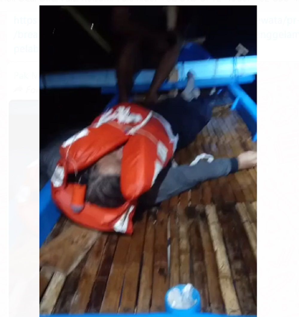 UPDATE PERISTIWA: Kapal Motor Penyeberangan Yunicee Dikabarkan Tenggelam, Satu Orang Dievakuasi Tak Bernyawa