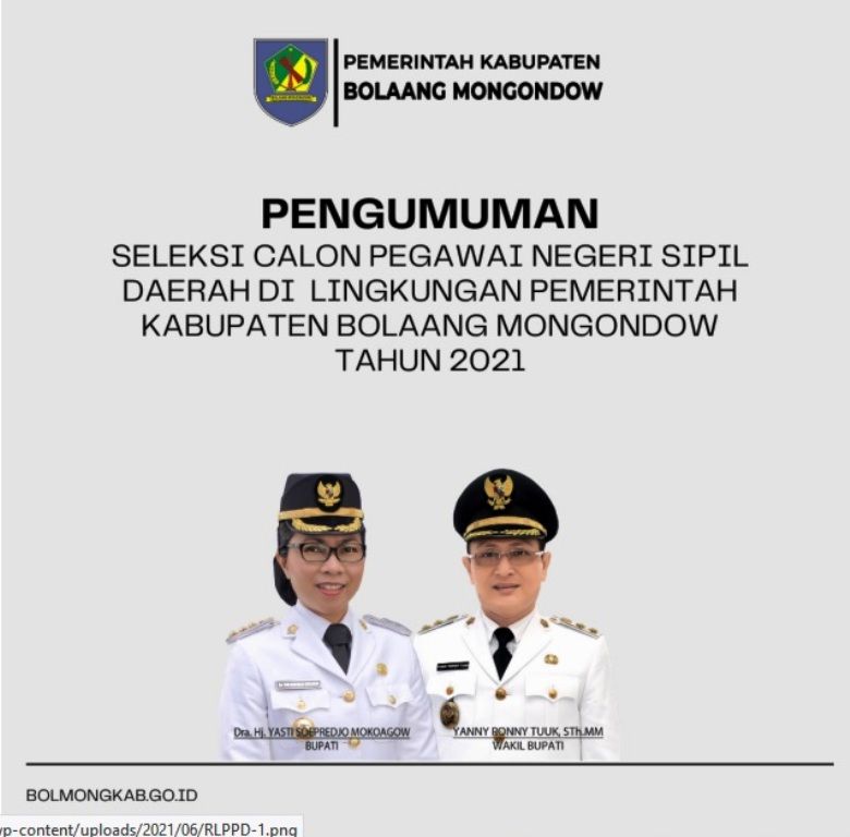 Berikut Formasi Cpns Dan Pppk Kabupaten Bolaang Mongondow Sulawesi Utara Portal Sulut